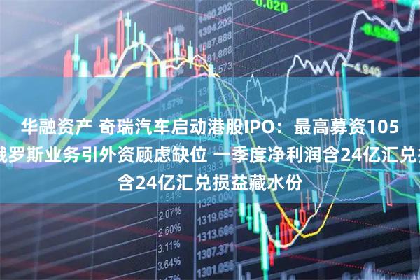 华融资产 奇瑞汽车启动港股IPO：最高募资105亿港元 涉俄罗斯业务引外资顾虑缺位 一季度净利润含24亿汇兑损益藏水份