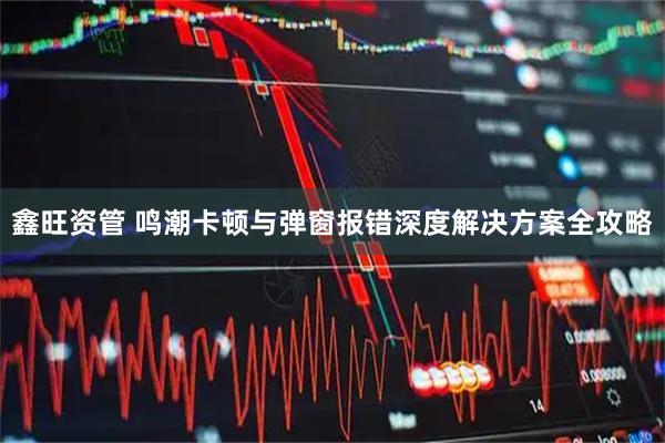 鑫旺资管 鸣潮卡顿与弹窗报错深度解决方案全攻略